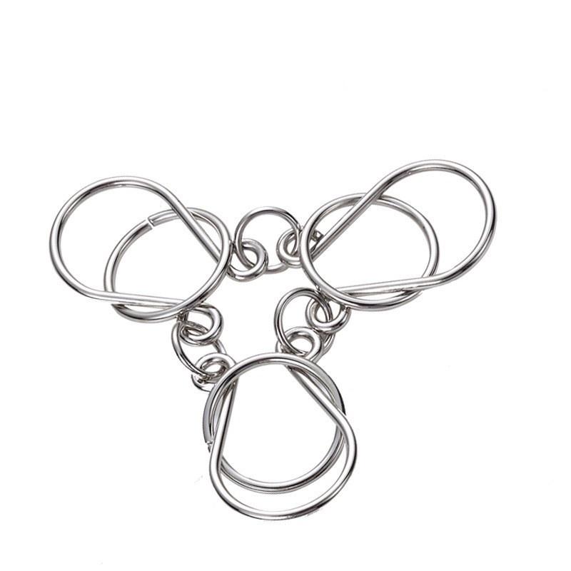 Nine-ring Puzzle Toys with High Difficulty To Untie The Rings, Loop-shaped Ring Intelligence Toy To Untie The Rings