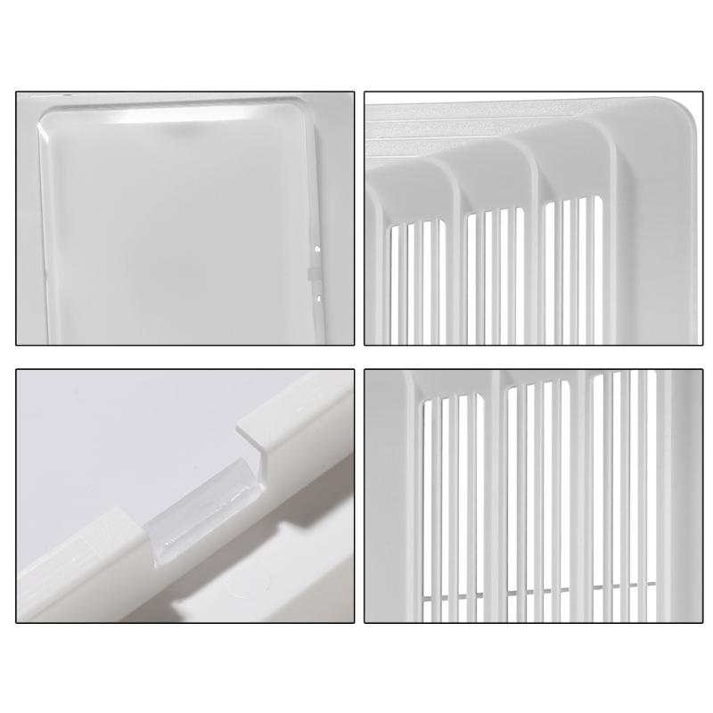 ABS Bathroom Ventilation Grille with Noise Reduction Designs S97013662 Tool Easy Mounting Systems Air Circulation Grille