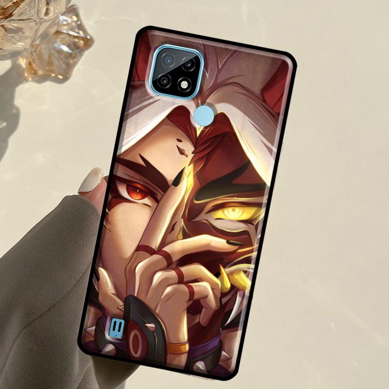 Genshin Impact Arataki Itto For Realme C67 C75 C61 C55 C53 C51 C21Y C25S GT 6 6T 5 GT7 Pro 10 11 12 13 14 Pro Plus Case