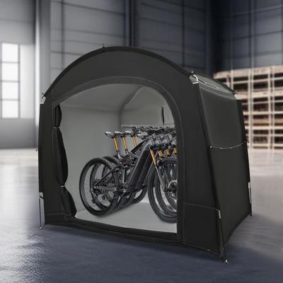 Tienda de Almacenamiento para Bicicletas de Viaje para 3-4 Bicicletas Refugio Cobertizo para Bicicletas Impermeable y Protección UV con Ventana de Ventilación para Uso en Exteriores