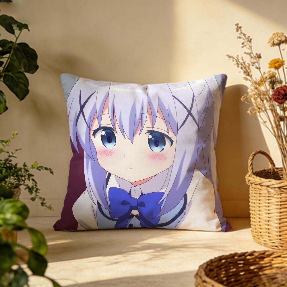 Fashion IIs the Order a Rabbitied Cushion Cover Versatile DoubleSided Pillow Case Fit for Sofa Bed Car Daily Decor