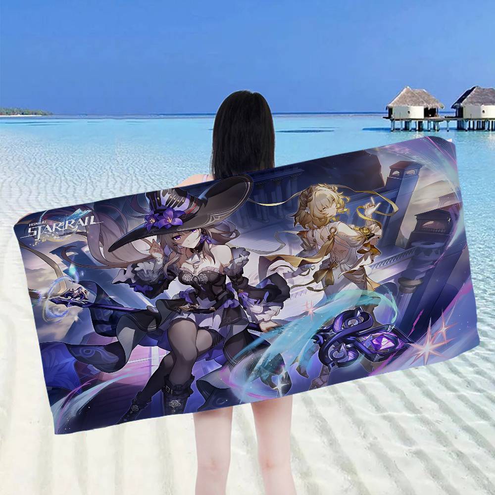 ACG Science Fiction S-Star Rail game Microfiber Beach Towel Absorbent Quick dry Soft Yoga Resort Mountain Climbing Towel