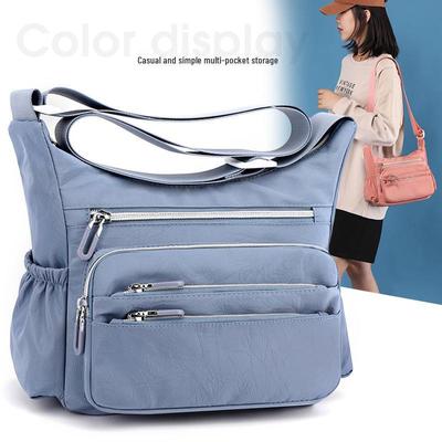 2023 Women's Large Capacity Nylon Shoulder Bag - Multi-Pocket, Casual Outdoor Messenger Bag