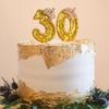 1pc Golden Crown Number 0-9 Cake Decor Candles for Birthday Wedding Anniversary Party DIY Cake Decoration Supplies