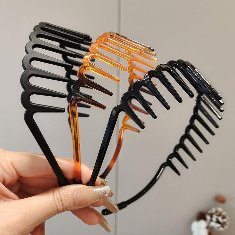 Damen Anti-Rutsch Mode Stirnband mit Zähnen für vielseitige Verwendung