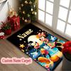 1pc Custom Name Printed Area Carpet, Magical Mickey Starry Adventure Rug, Home Sofa Chair Mat For Christmas and Halloween Décor