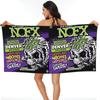 Nofx Band Tour Finale Telo da Spiaggia Teschio Microfibra Morbida Asciugatura Rapida Assorbente Asciugamani Veloci Per Bagno
