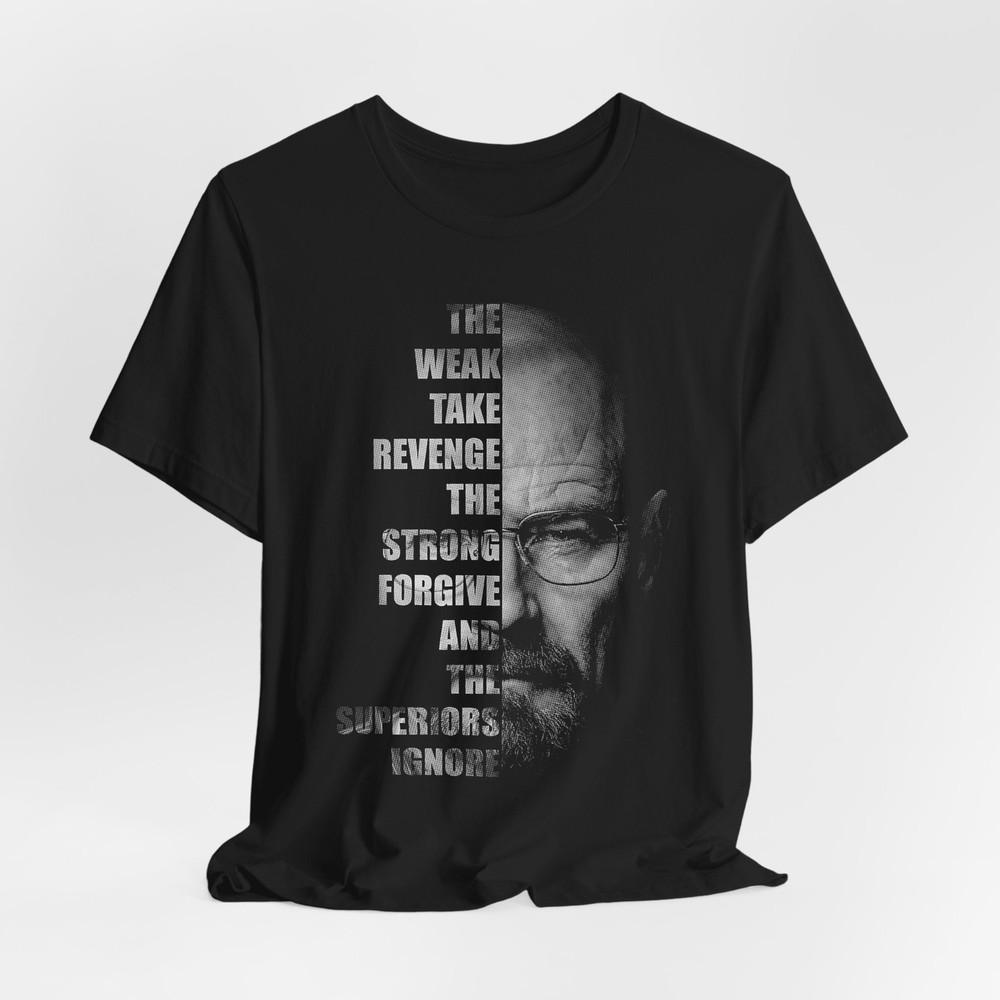 Heisenberg Half Face Portrait Unisex TShirt  Bold Quote StateUnisext Tee S