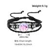 Anime Hand Bracelet Braided Leather Adjustable Wristband Cute Cosplay Accessories Birthday Gift for Kids Girls Fans 3 colors