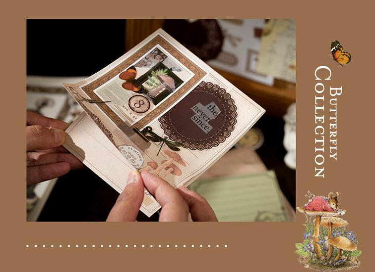 Yuxian Retro Collection: 4 Types of Journal Collage & Sealing Stickers