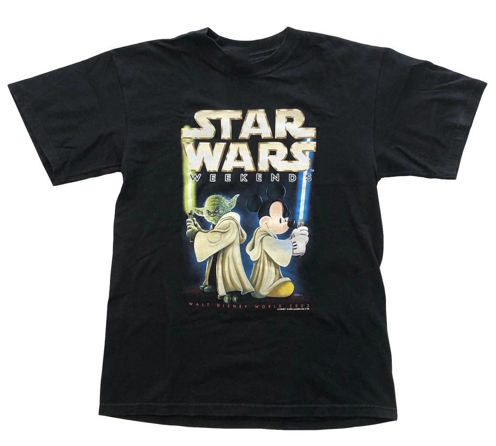 NEW Walt Disney World Star Wars Weekend T-shirt Yoda Mickey 2003 Reprint