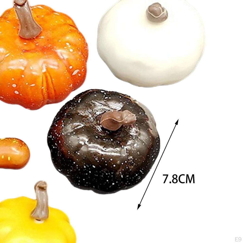 Artificial Harvest Pumpkins Halloween Vegetable Model Foam Material Lightweight Stackable Assorted