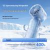 Portable High-Speed Mini Cooling Fan with Long-Lasting Ice Compress and Convenient Handheld Design