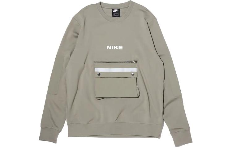 Nike Sweatshirts Men s Olive Crew Neck Moderate Other DA0070-320 M