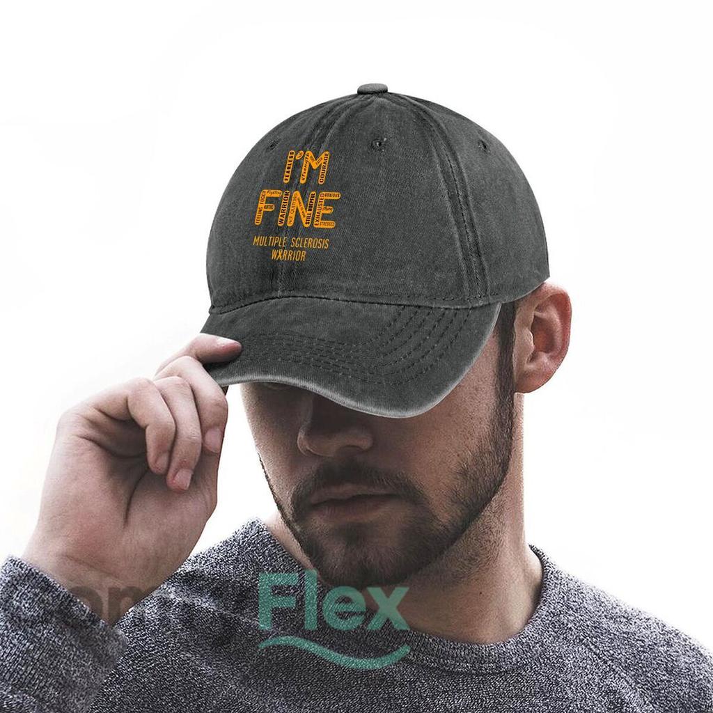 Multiple Sclerosis Warrior Fashion Washed Baseball Cap Outdoor For Womens Unisex Female Beach Dad Hat Hip Hop
