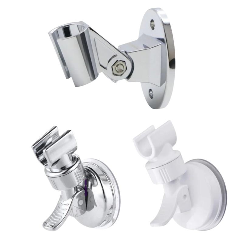 Adjustable Shower Bracket Fixed Base Universal Wall Mounted Shower Head Holder Handheld Sprayer Suction Cup Support For Bathroom