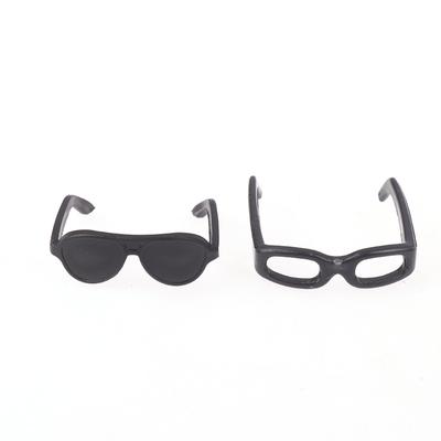 20Pcs Mini Plastic Glasses Round Frame Eyewear Glasses For High Dolls Kids Toy Mini Eyeglasses Random Dolls Accessories