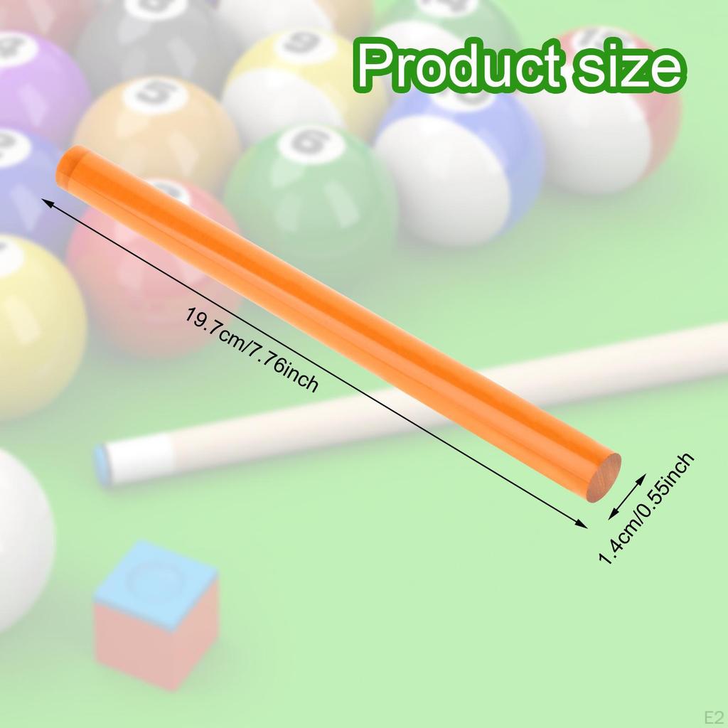 14mm Acrylic Pool Cue Ferrule Professional Component Unfinished Compact Replacement Part Billiard