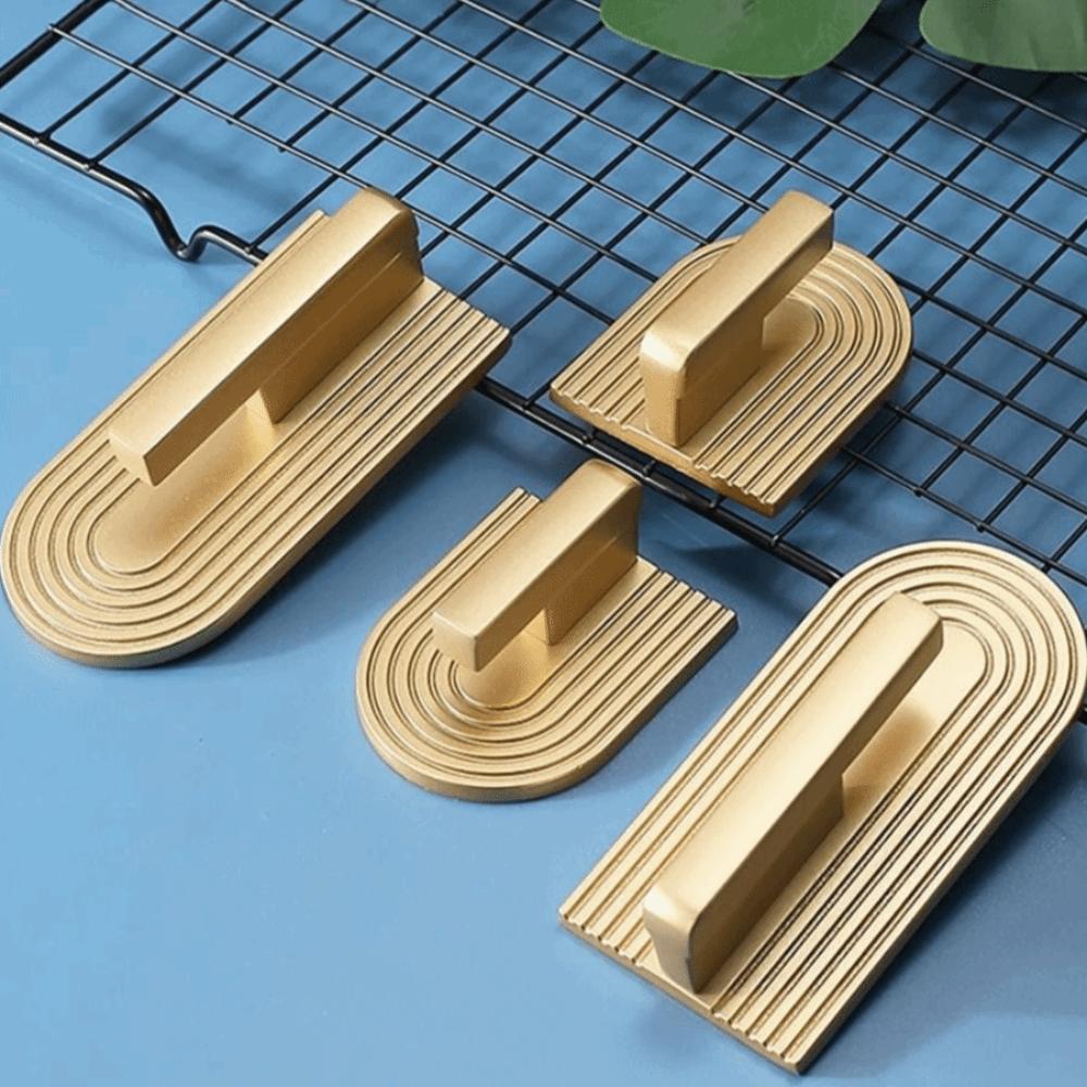 Zinc Alloy Cabinet Knobs Gold Wardrobe Pulls Simple Cabinet Handles Cabinet