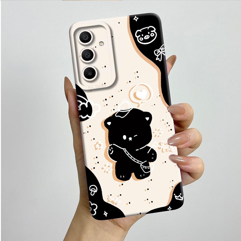Sweet Soft Phone Case for Samsung Galaxy A15 A155 A156 4G 5G Fashion Cool Painted Cases Protection Back Cover Accessories Casing
