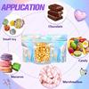 400-1Pc Plastic Color Laser Sealing Bags Resealable Holographic Bag Candy Food Pouch Necklace Gift Jewelry Packaging Storage Bag