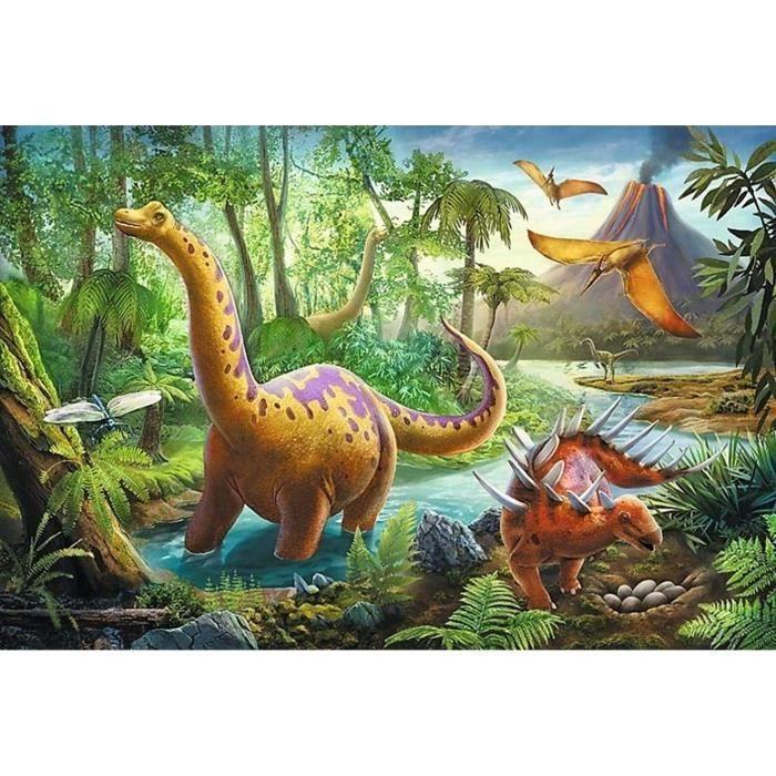 Puzzle Trefl 60 pièces - Wädrălwki Dinozaurălw - Fantastique - Enfant 4 ans et plus