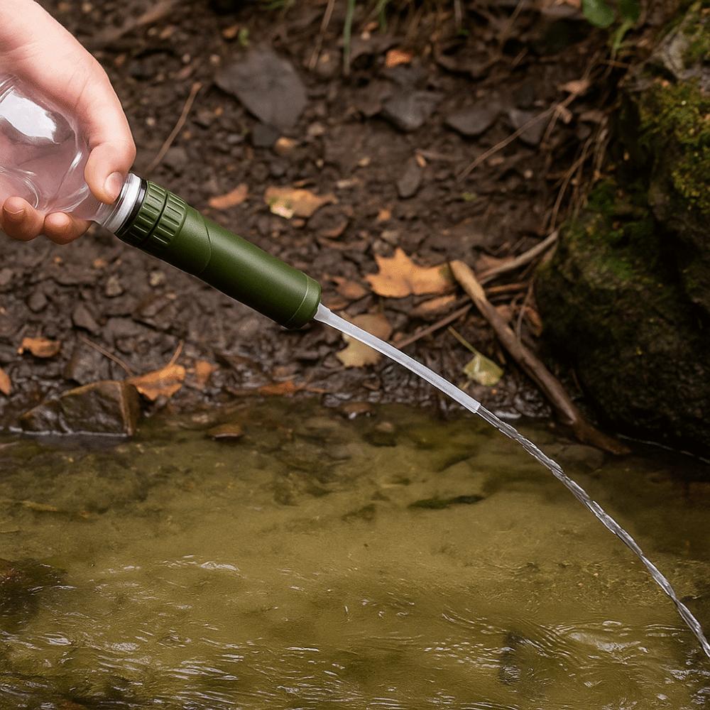 Rening Utomhus Mini Vattenfilter ABS Utomhusvattenrenare Sugrör Vattenrenare Nödsituation