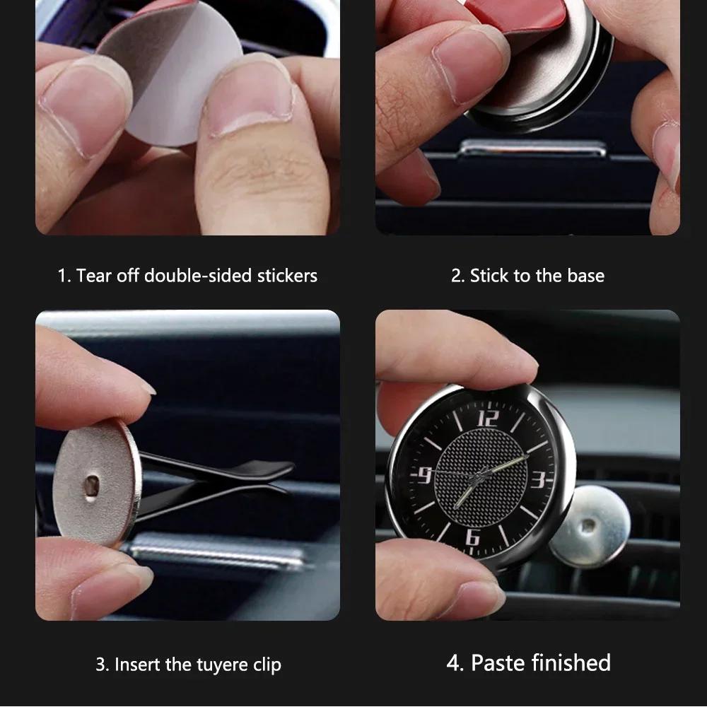 Car Interior parts mini Clock Watch Auto Electronic Quartz Watch For BMW 5Series 3Series X5 Series X3 1Series X6 X1 M3 M Z4 M5 hkvr74