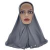 Snap Fastener Neck Head Full Cover Instand Hijab for Muslim Women
