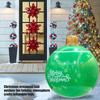 Inflatable Christmas Ball PVC Decorated Ball Weather Resistant Holiday Ornament for Outdoor Indoor Holiday Yard Lawn Porch Decor