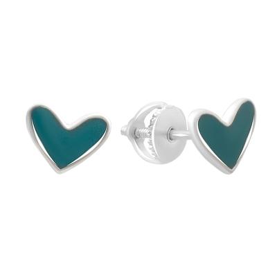 Silver Earrings with Enamel (60002248)