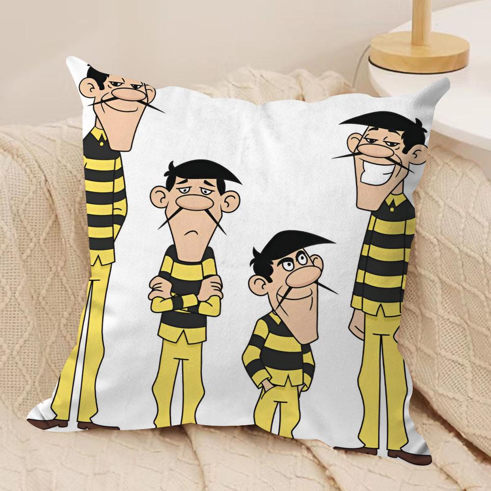 

Kwaii Anime The DDaltons Cushion Cover Soft Plush Fabric DoubleSided Printed Sofa Cushion Cover for All Seasons HomeDecor Gift 30x30cm