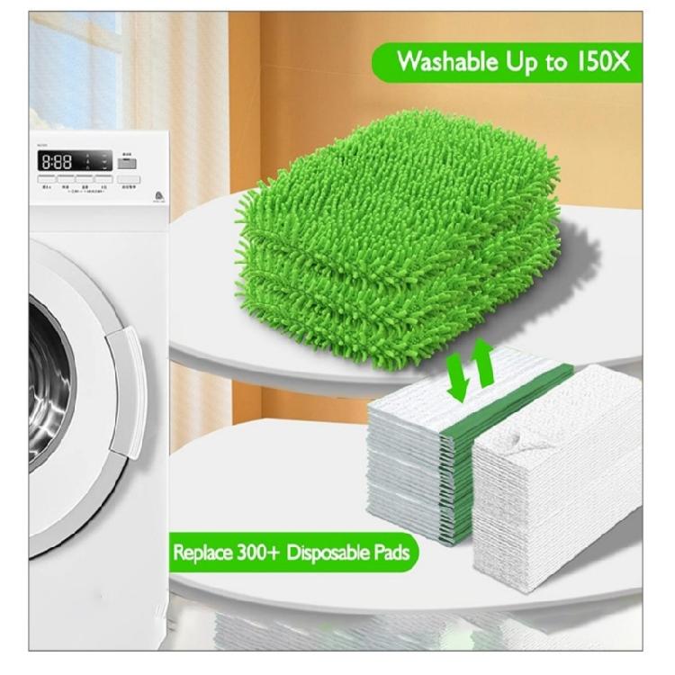 Reusable Dry Wet Use Mop Pad Microfiber Mop Replacement Cloth For MultiSurface Cleaning Use Machine Washable Design