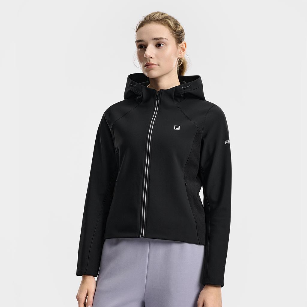Fila Fitness Series Minimalist Classic Personalized Trendy Sports Casual Training Versatile Comfortable Hooded Jacket Women jackets A11W611508FBK