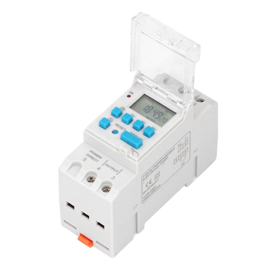 7 Days Programmable Timer Switch Digital LCD Display Electronic Countdown 24 Hours 16A TM919HK
