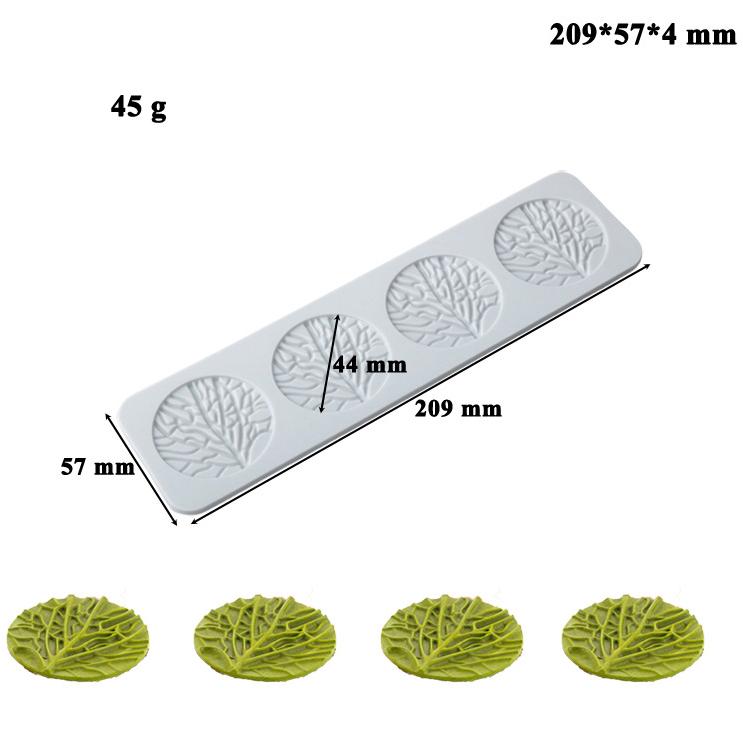 Texture Exquisite Leaf Silicone Cuisine Mold Flower Lace Pad Chocolate Candy Biscuit Baking Mould Apple Pear Ice Tray Cake Decor