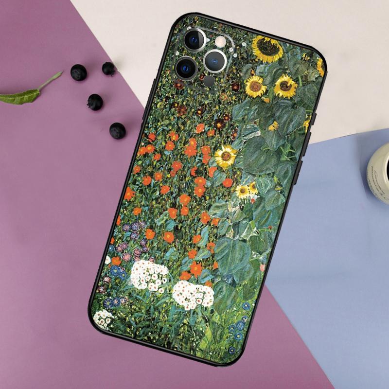 Flower Plant Art Phone Case For iPhone 16 15 14 13 11 12 17 Pro Max Mini 15 16 Plus 16e 17 Air Bumper Cover