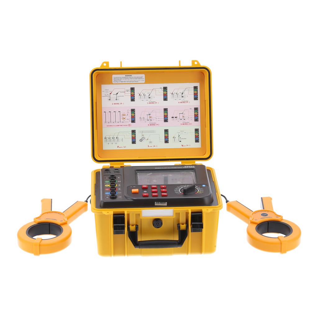 ETCR3200C Resistance Tester Waterproof Double Clamp Ground Resistance Meter Test Tool