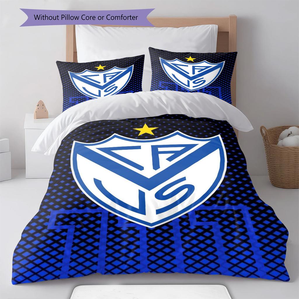Velez Sarsfield Pattern Bedding Set Quilt Cover Pillowcase Home Decor Gift (1 * duvet cover + 2 * pillowcase, without core)