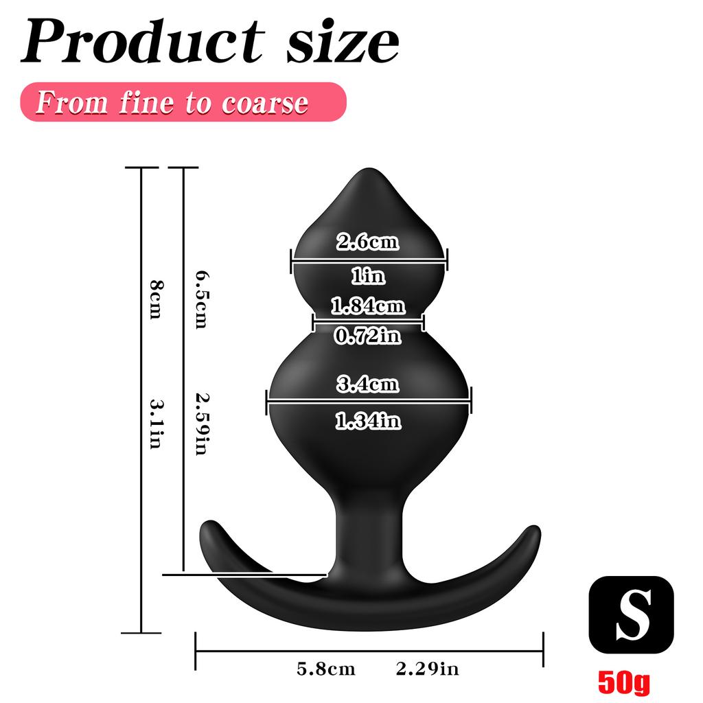 Hot Selling Wearable Anal Plugs With Steel Balls Analplug Buttplug Butplug Fake Dildo For Women Men Anal Beads Adult 18 +Sextoys