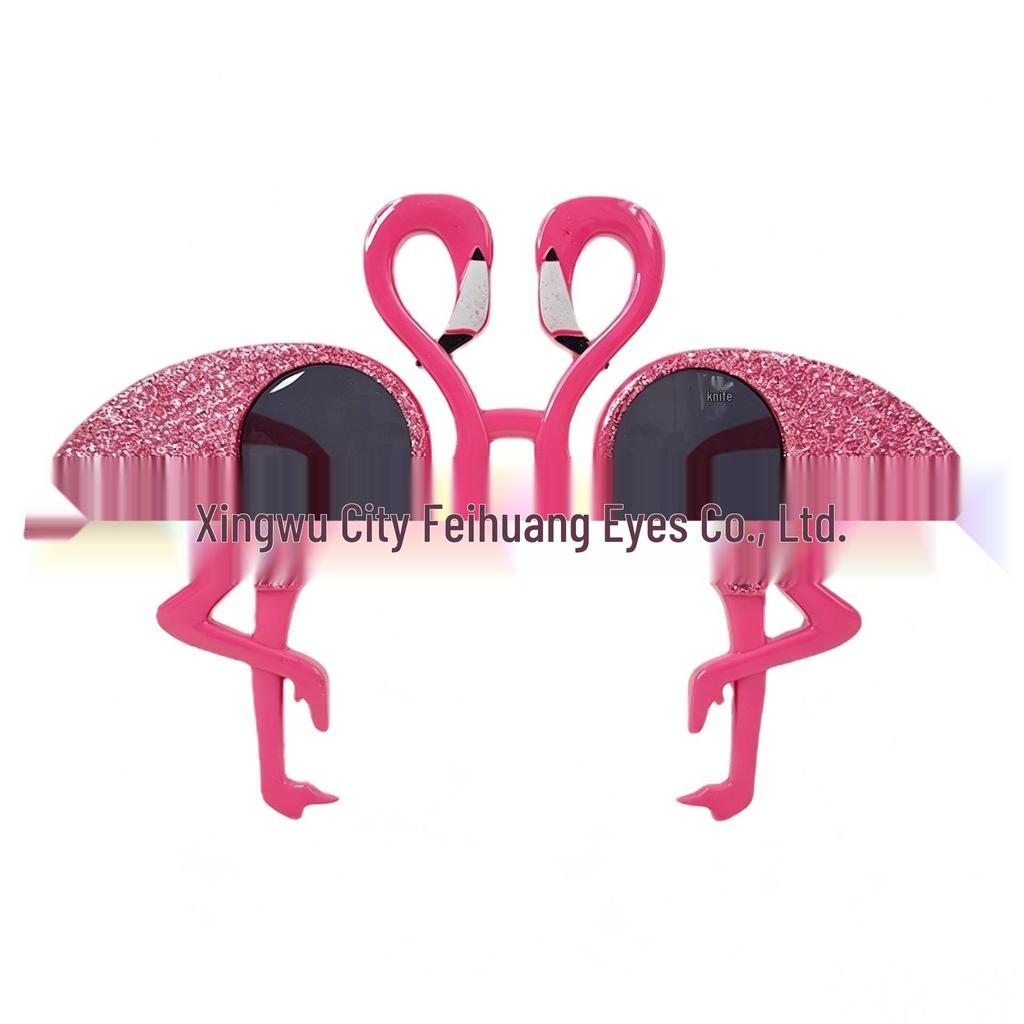 Hawaiian Beach Party Glasses: Coconut Tree, Flamingo, Parrot, Ice Cream, Flower & Wine Glass Fun