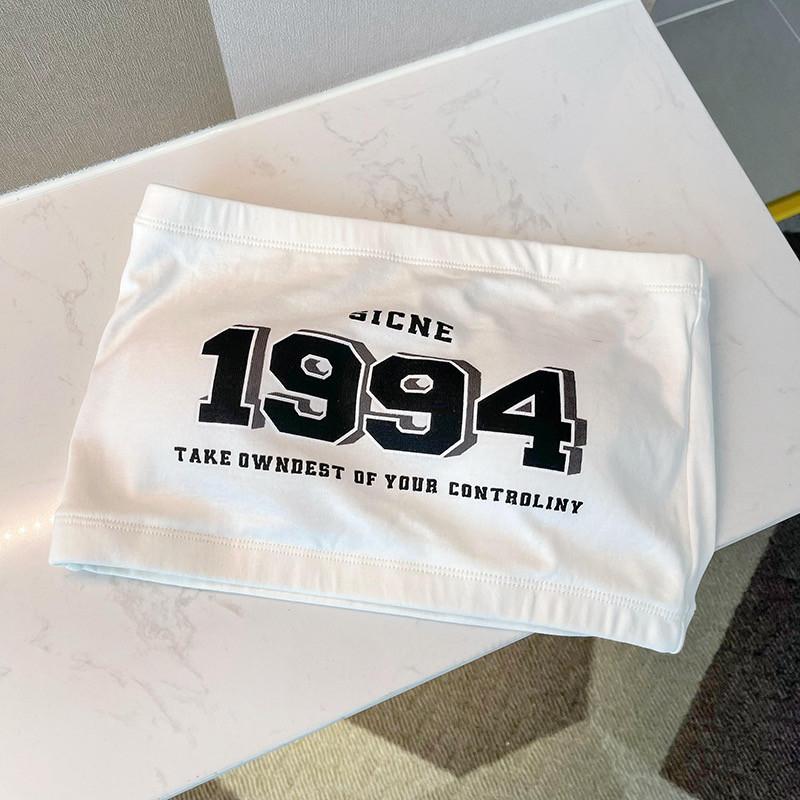 

Женская майка без бретелек с дизайном без бретелек, летняя женская нескользящая фиксированная чашка, собранная вместе для красивого облегания груди One Size белый