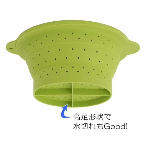 tone 18cm Foldable Silicone Strainer SG-01 (Green)