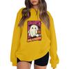Women's Pullover Dropped Shoulder Halloween Print Sports Sweatshirt Top