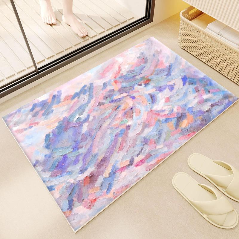 Cartoon Carpet Bathroom Absorbent Soft Floor Mat Bedroom Bedside Decorative Floor Mat Resistant To Dirt