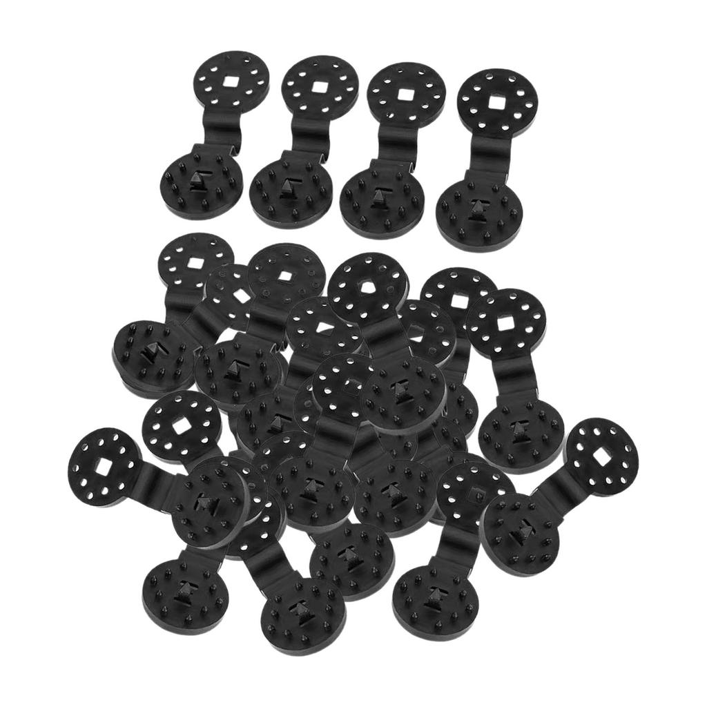 50x Sunshade Clips Practical for Shade Net Patio Mesh Tarp Anti Bird Netting Black