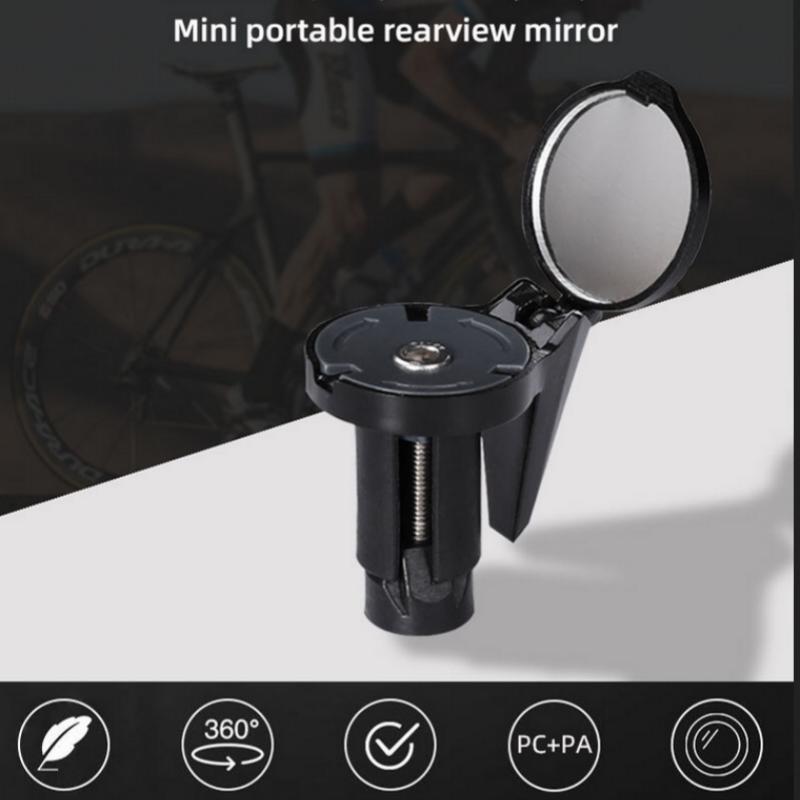 Bicycle Rearview Mirror 360 Rotation Adjustable Handlebar Rearview Mirror Bike Bar End Mirror for MTB Road Bike Accessories