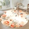 Flower Round Carpet Perfect for Bedrooms Dining Room Hallway Kitchen Anti-slip Round Rug Decorate Offices Perfect Birthday Christmas Gift Idea