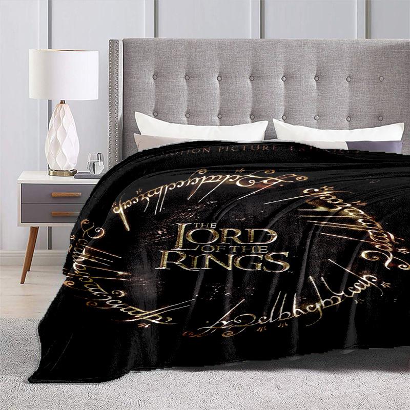 1pc Lord Rings Trilogy Cartoon Blanket,Portable Throw for Travel & Camping, All Season Cozy Blanket,Ideal Gift