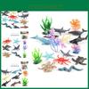 Authentic Dolphin Turtle Crab Octopus Miniature Marine Life Model Set Perfect For Gifts